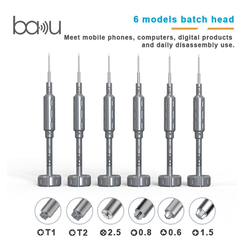 Hot selling professional hand tool screwdriver BAKU ba-357 cell phone repairing 3D screwdriver hot selling single screwdriver